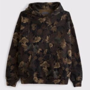 Abercrombie & Fitch Black camo hoodie RARE!!
